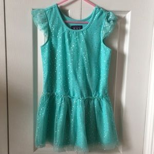 Aqua formal dress